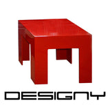 Trio High Gloss Table HG Red