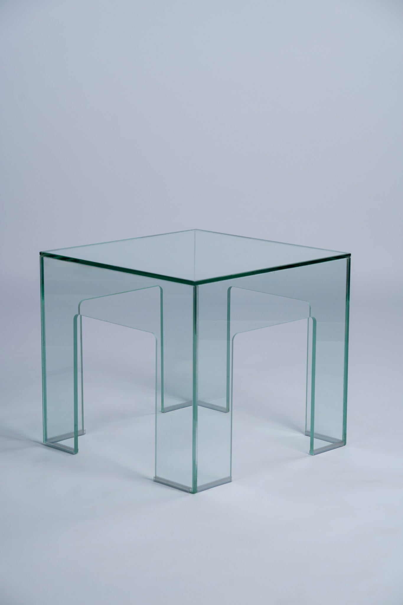 All Glass Trio Coffee & Side Table