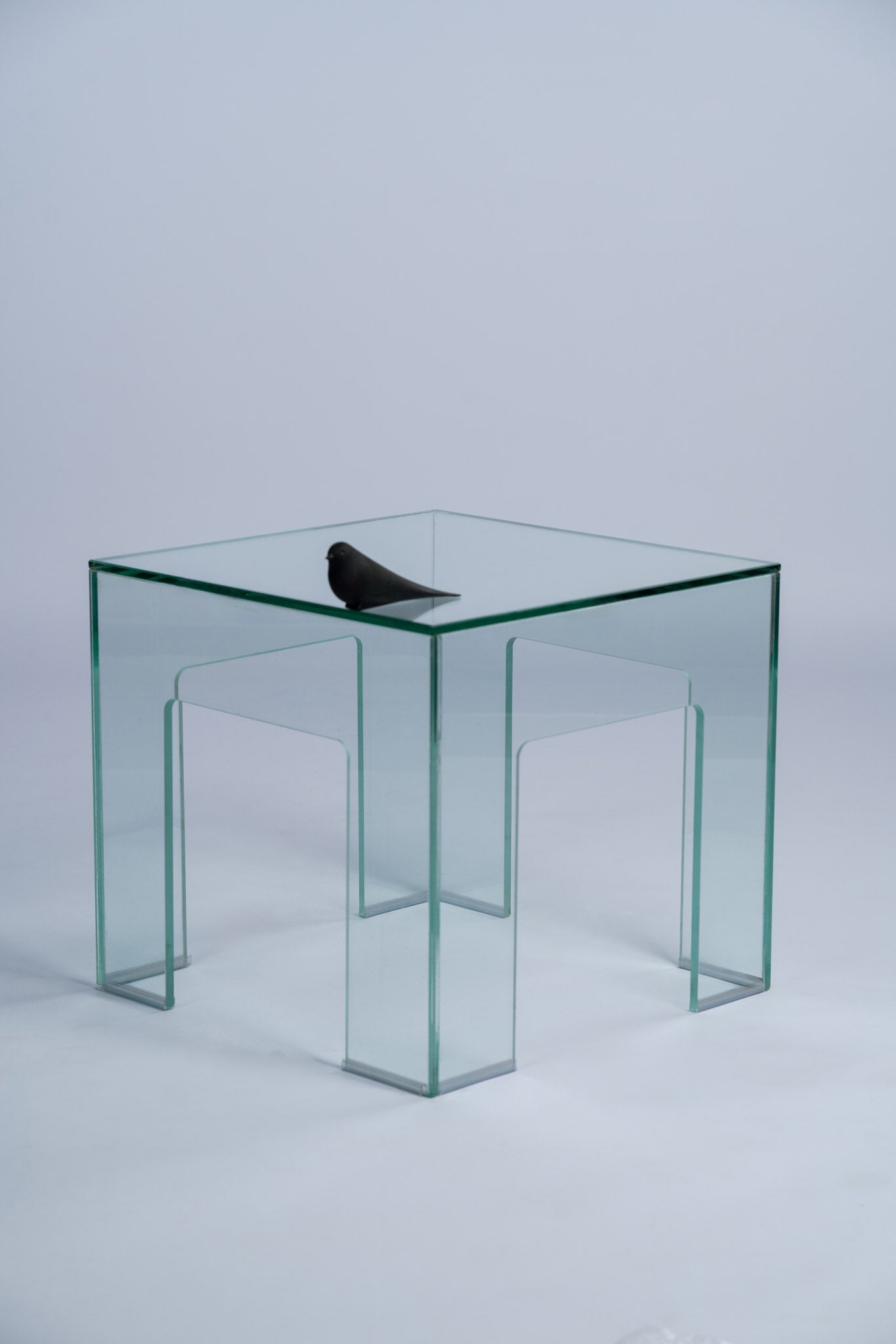All Glass Trio Coffee & Side Table