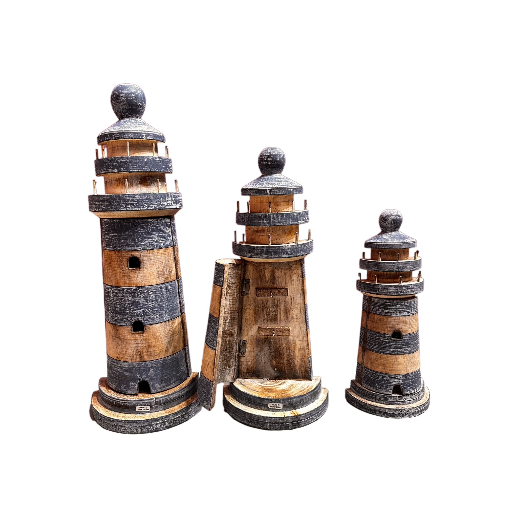 Light House with Door Decoration 3 Pc