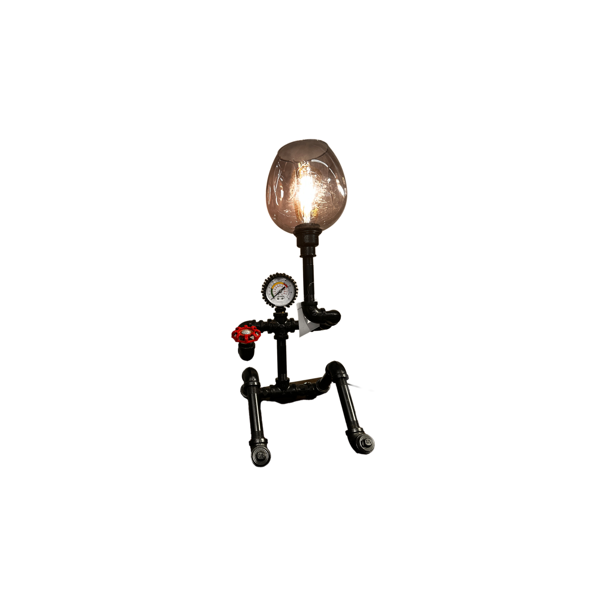 Metal Pipe Barometer Lamp
