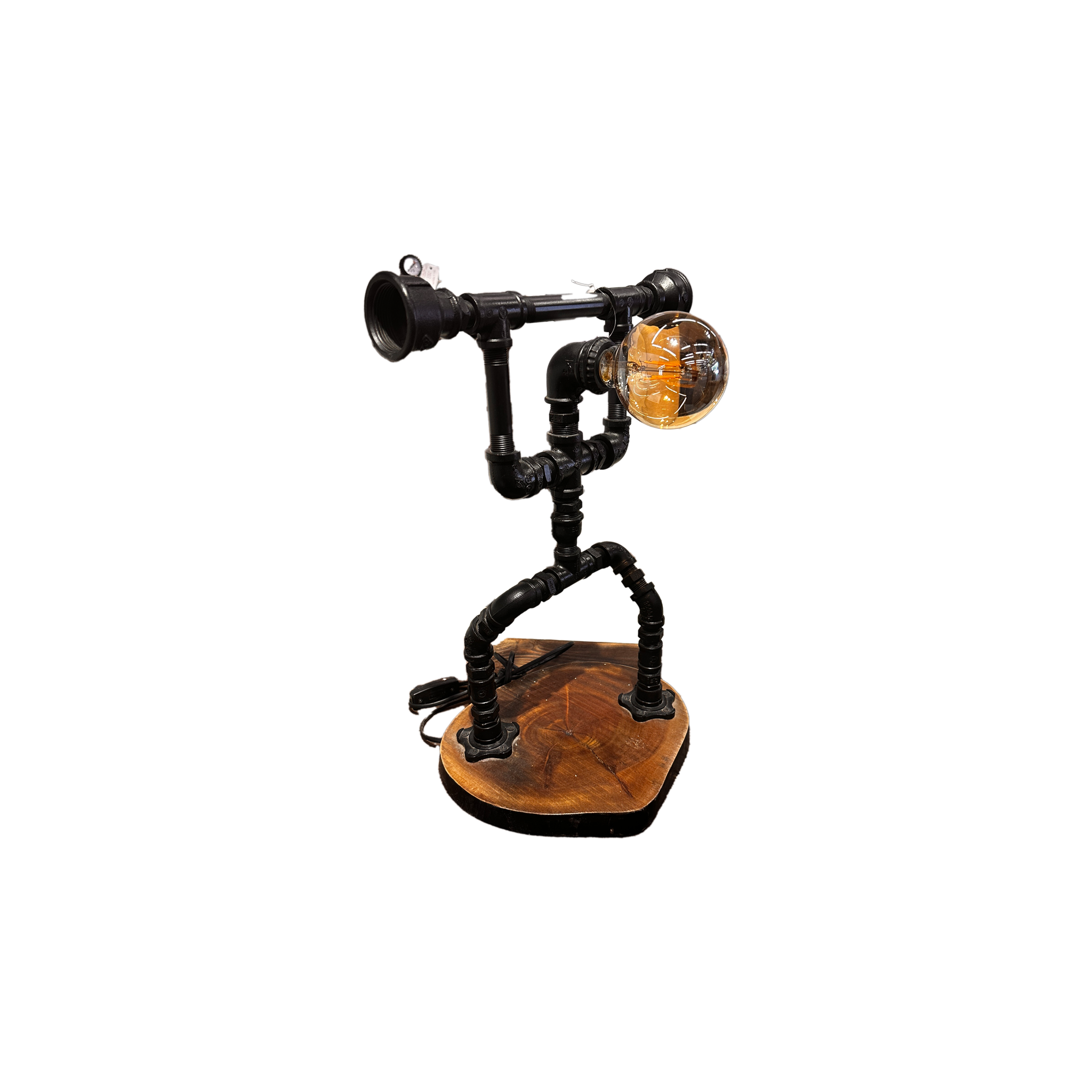 Metal Pipe Weight Champion Lamp