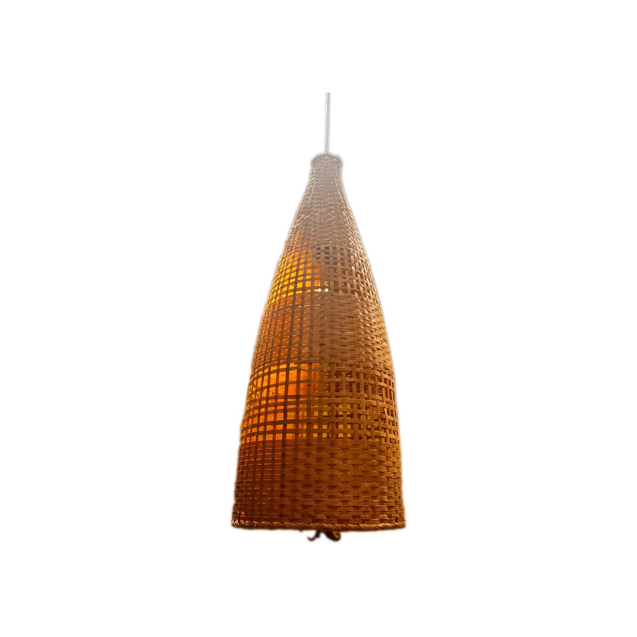 Bamboo Cone Chandelier