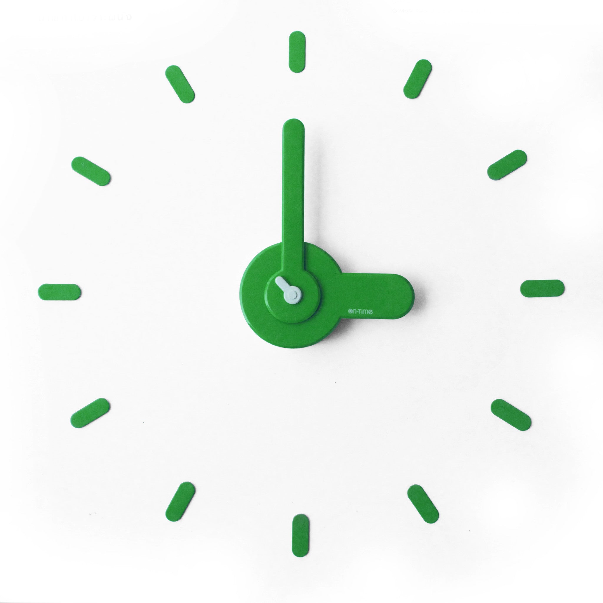 On-time wall clock Lady Green