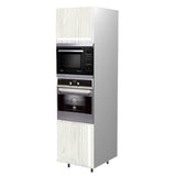 60 Cm. Hacienda White Tall Oven/Microwave Unit Left