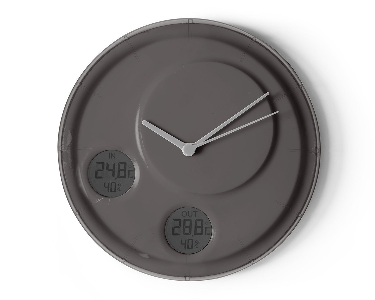FLOW Analog / LCD wall clock Grey