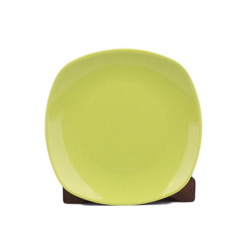 NC SEMI SQUARE 19 CM FLAT PLATE (GREEN-PRISMA)