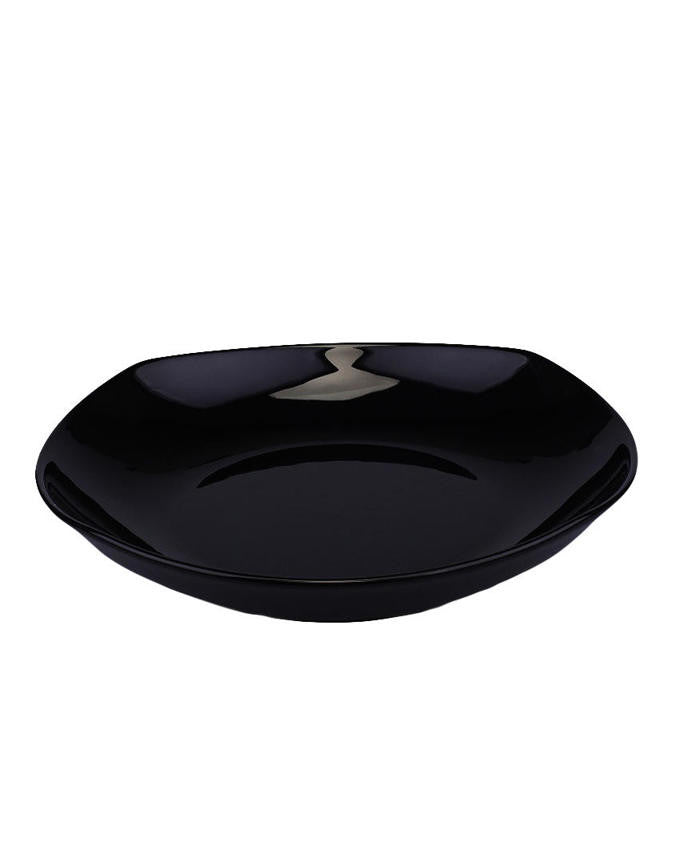 NC SEMI SQUARE 20 CM DEEP PLATE (BLACK-PRISMA)