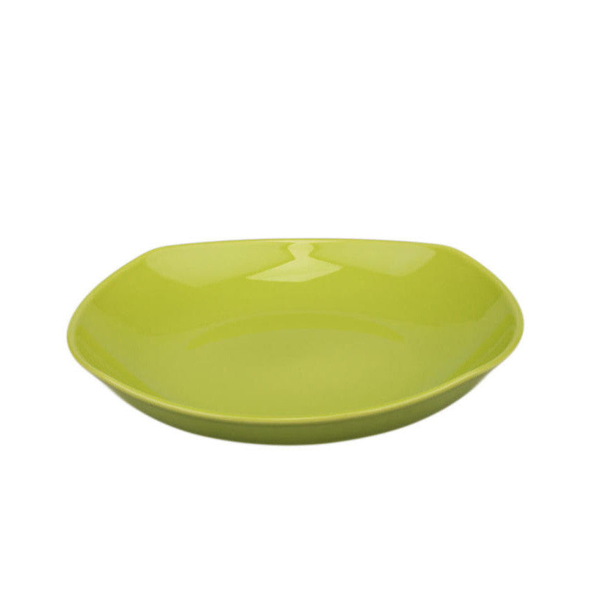 NC SEMI SQUARE 20 CM DEEP PLATE (GREEN-PRISMA)