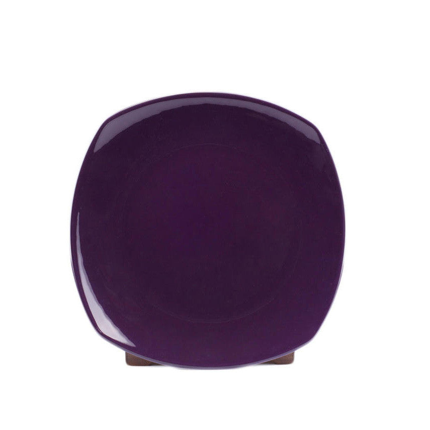 NC SEMI SQUARE 26 CM FLAT PLATE (PURPLE-PRISMA)