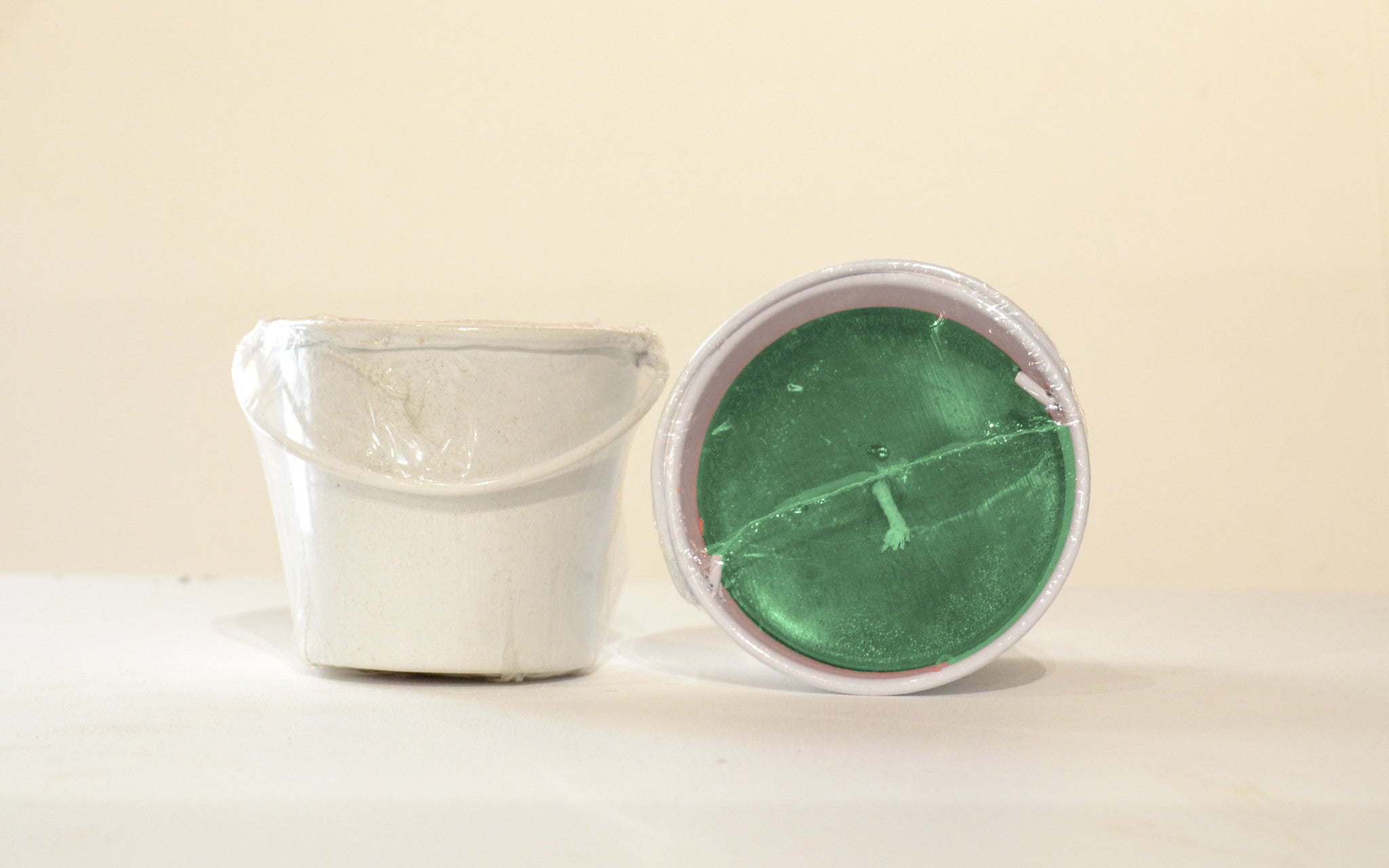 Large Bucket filled with Citronella White Green