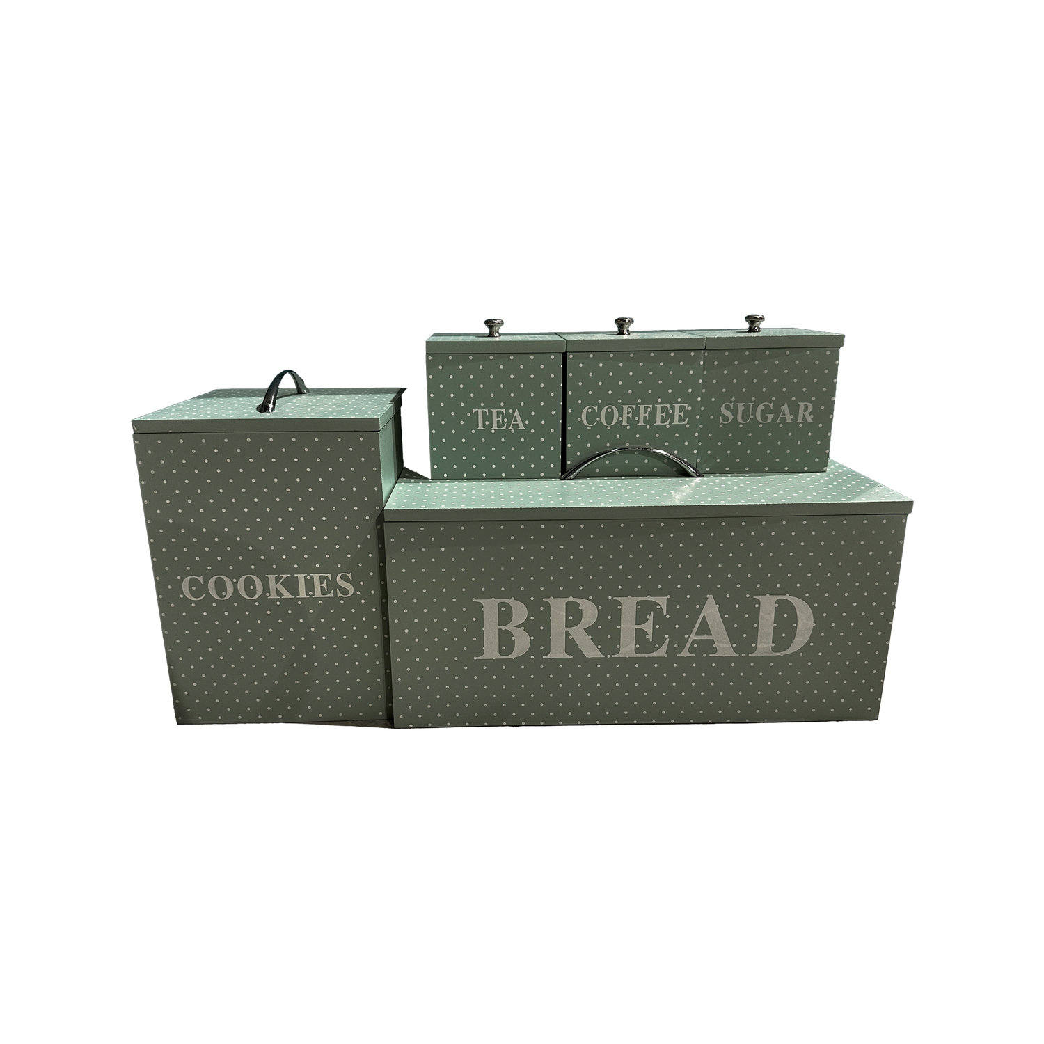 Tea, Coffee, Sugar, Bread, &amp; Cookies Container Set