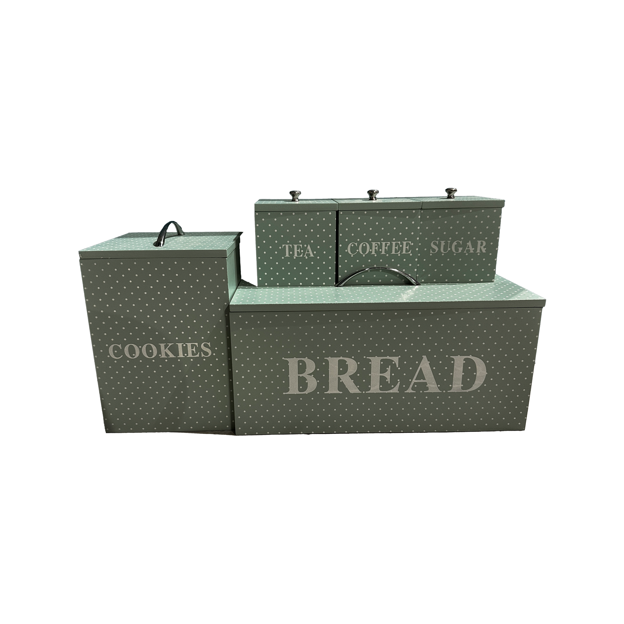 Tea, Coffee, Sugar, Bread, &amp; Cookies Container Set