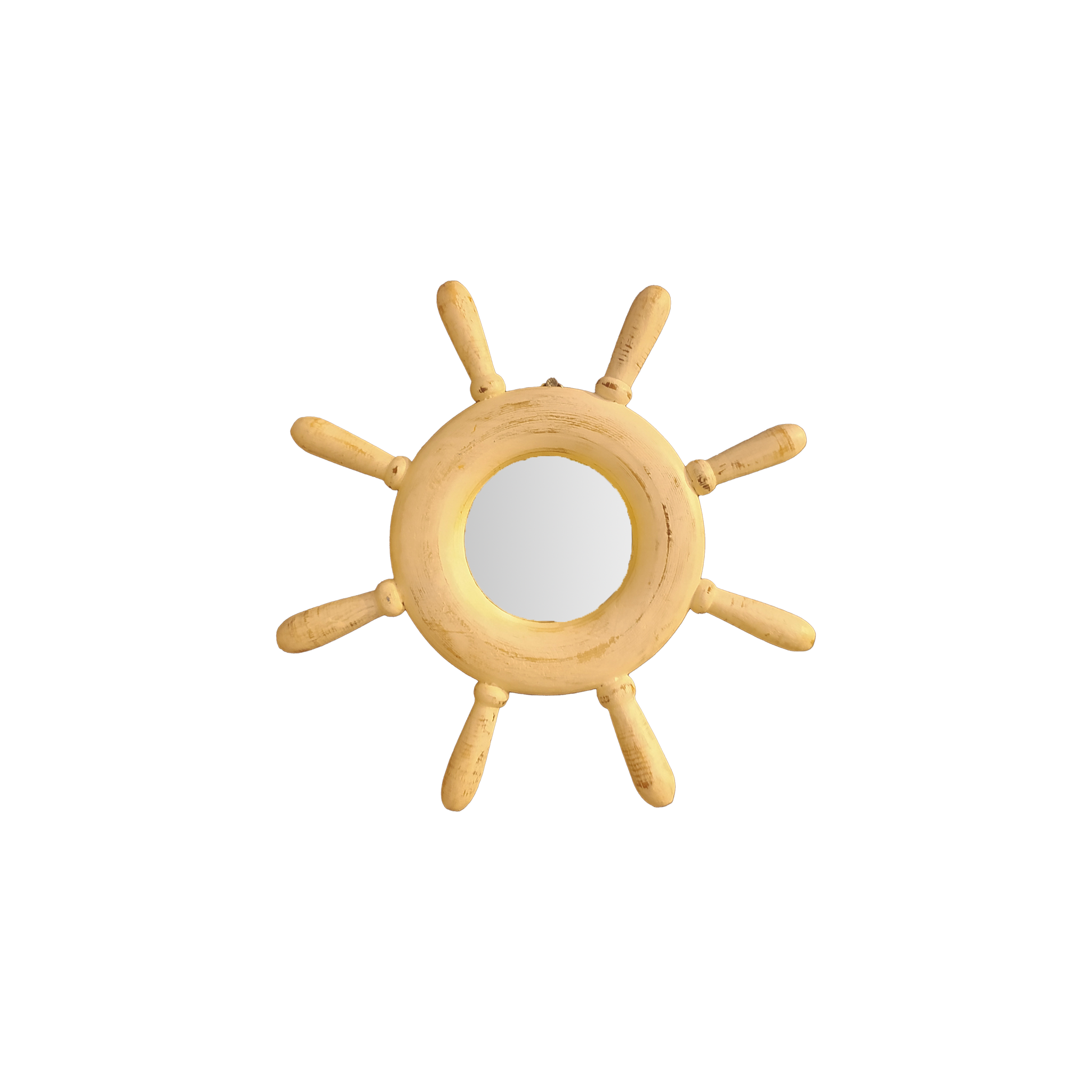 Ship Helm Wall Mirror