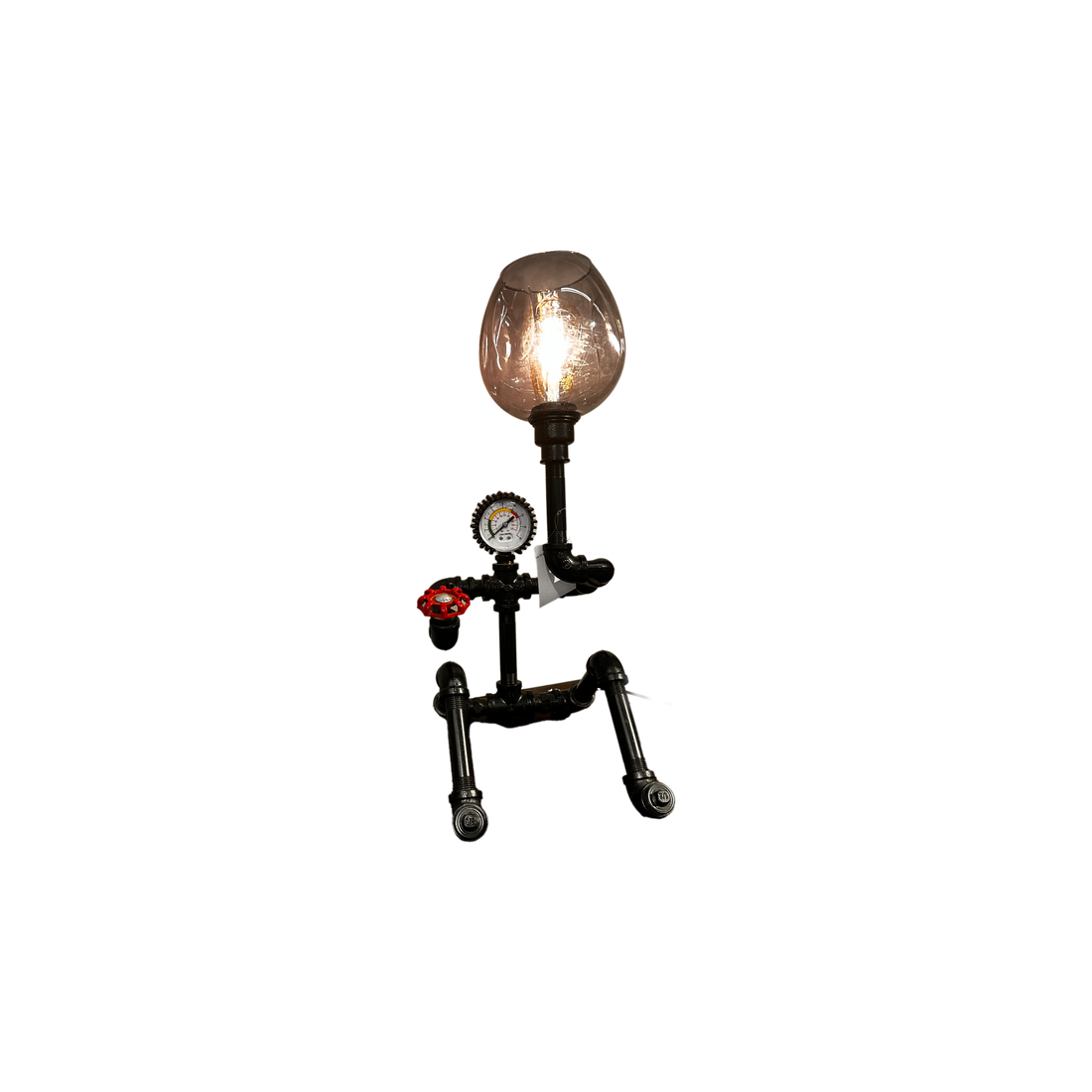 Metal Pipe Barometer Lamp