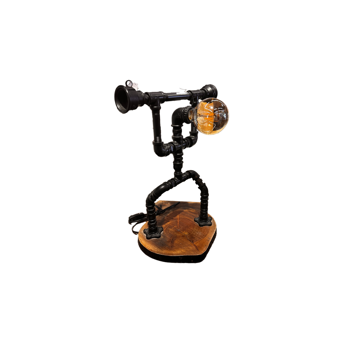 Metal Pipe Weight Champion Lamp