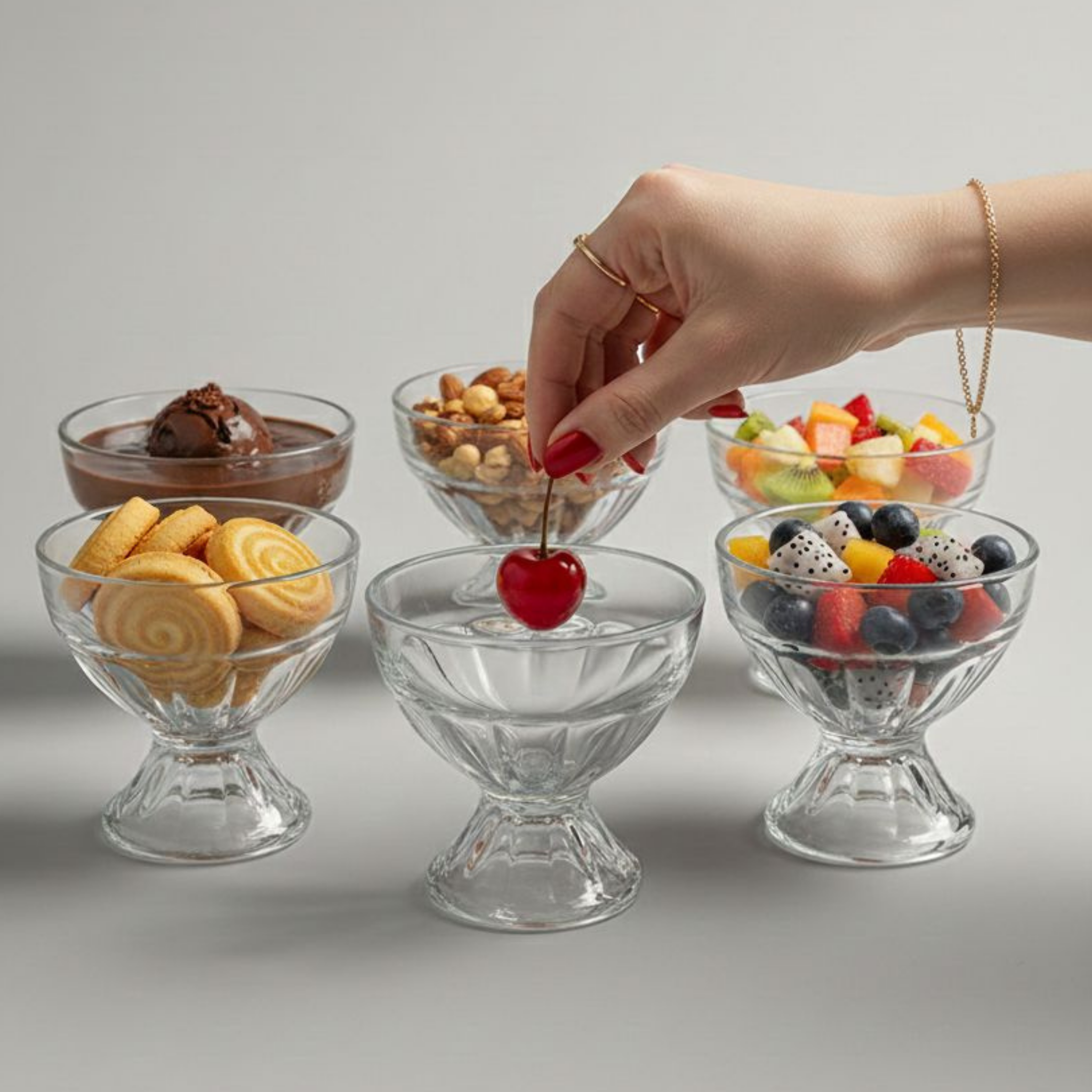 dessert glass bowl