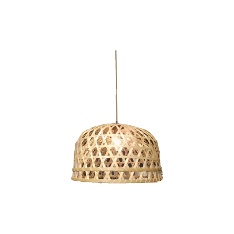 Checkered Bamboo Chandelier