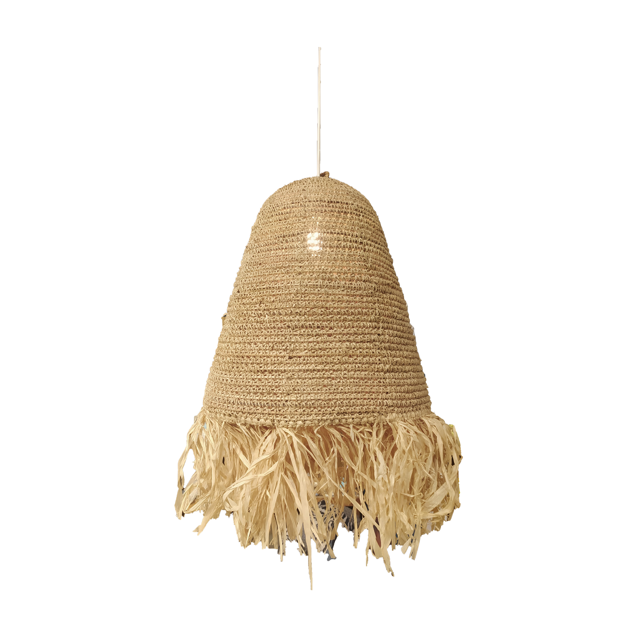 Indonesian Cone Chandelier