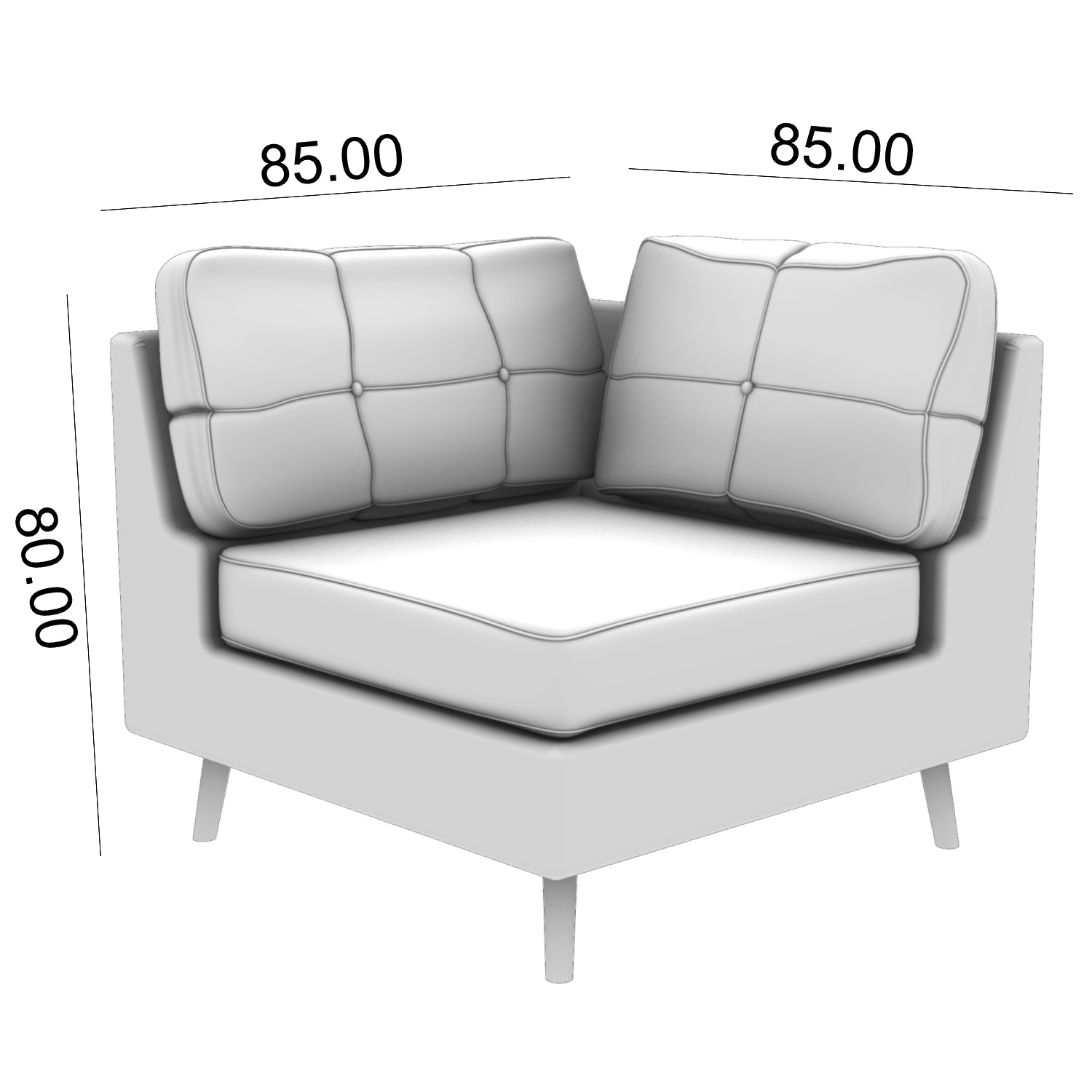 Modular Sectional Corner Part A