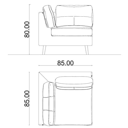 Modular Sectional Corner Part A