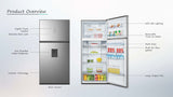 80 Cm. Hisense Refrigerator,  No-Frost 559 Liter Silver Water Dispenser
