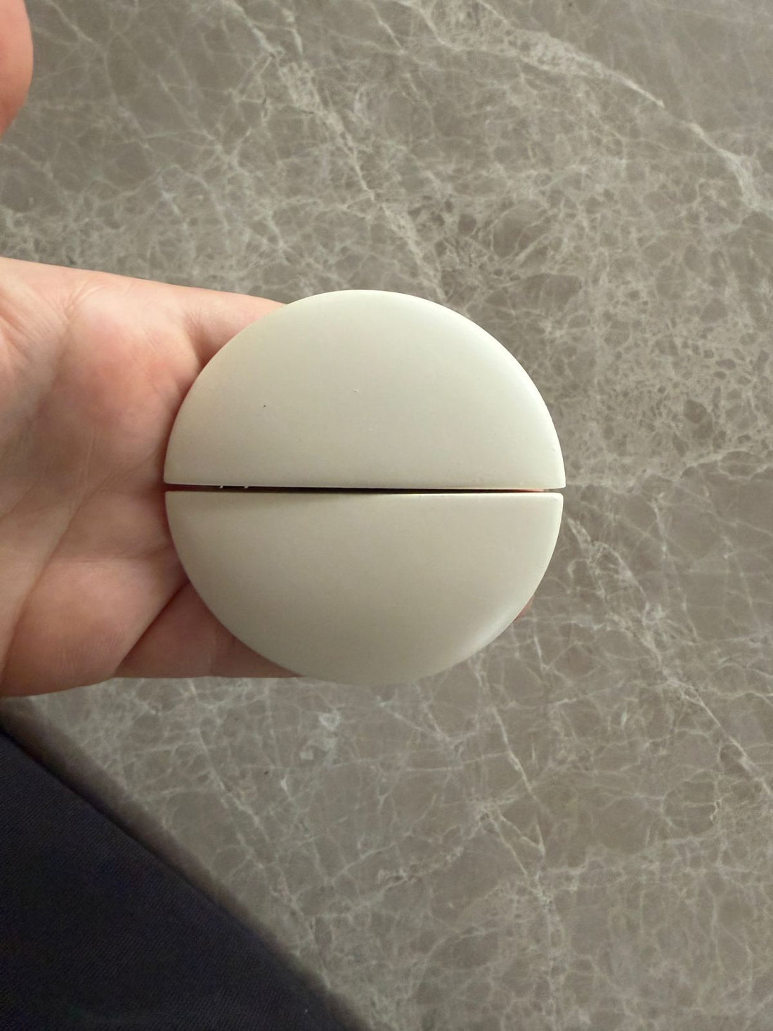 Semicircle Cabinet Pull, Two-Piece Wooden Handle