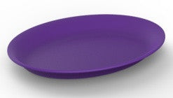 Serving plate plastic oval 36cm Purple