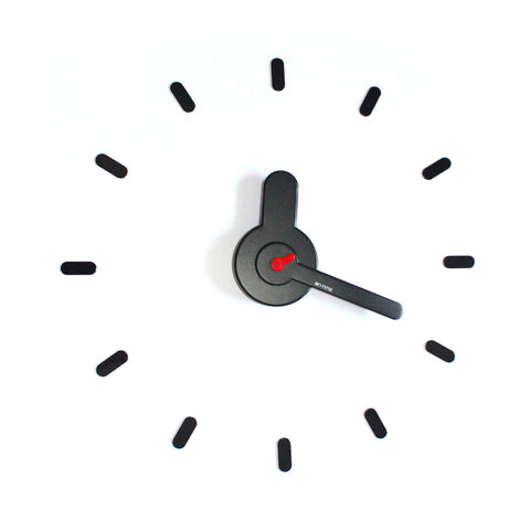 On-time wall clock Dark Red
