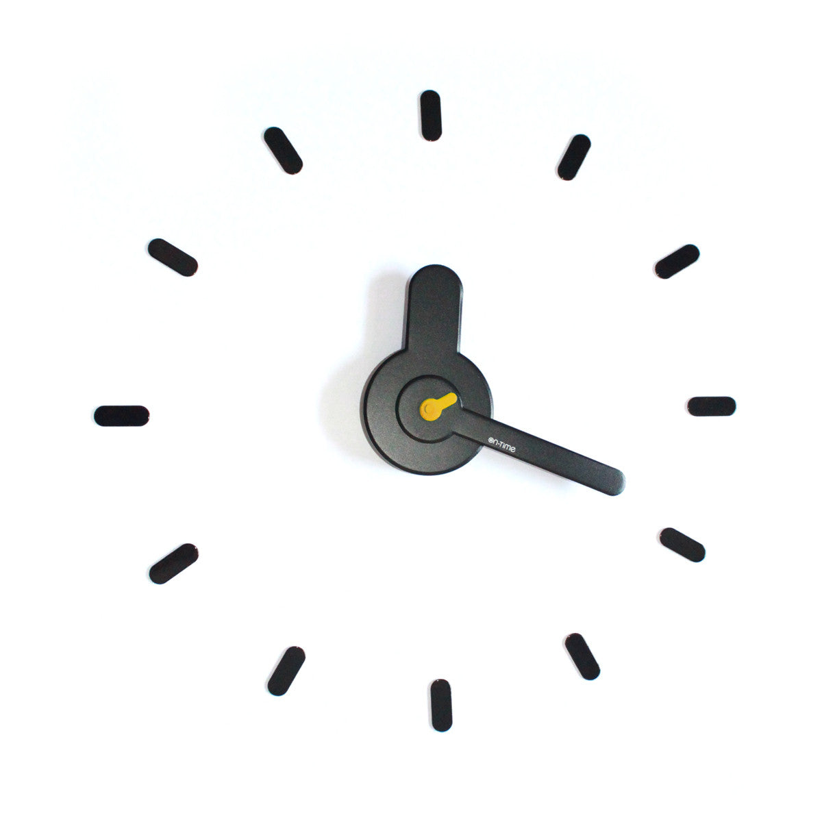 On-time wall clock Dark Yellow