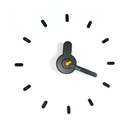 On-time wall clock Dark Yellow