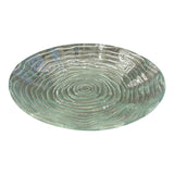 Vitra 41 Cm. Circular Ribbed Glass Serving Tray