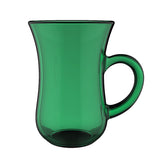 Aladin Full Painting CUP with small hand  H 8 T 5.6 CL 11  Green