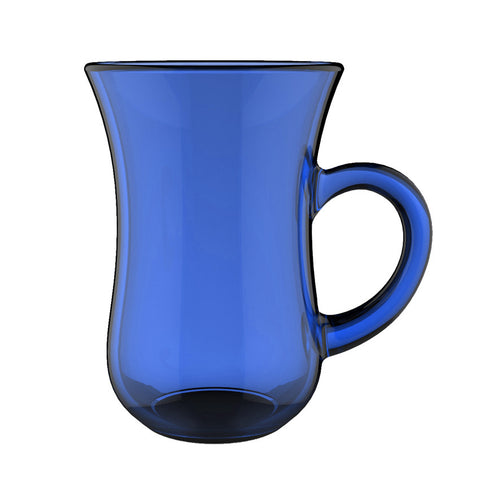 Aladin Full Painting CUP with big hand  H 9.4 T 6.6 CL 14  Blue