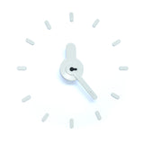 On-time wall clock Snow Black