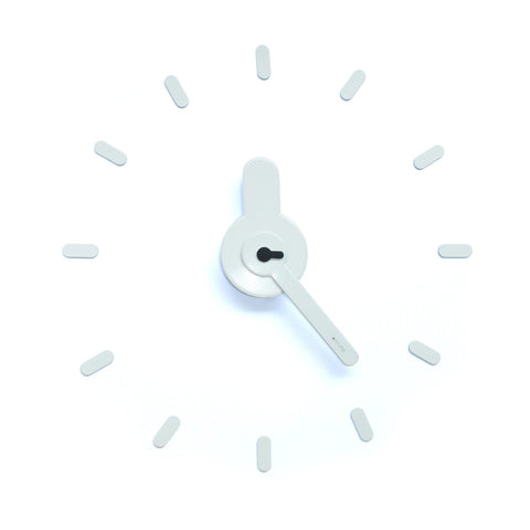 On-time wall clock Snow Black