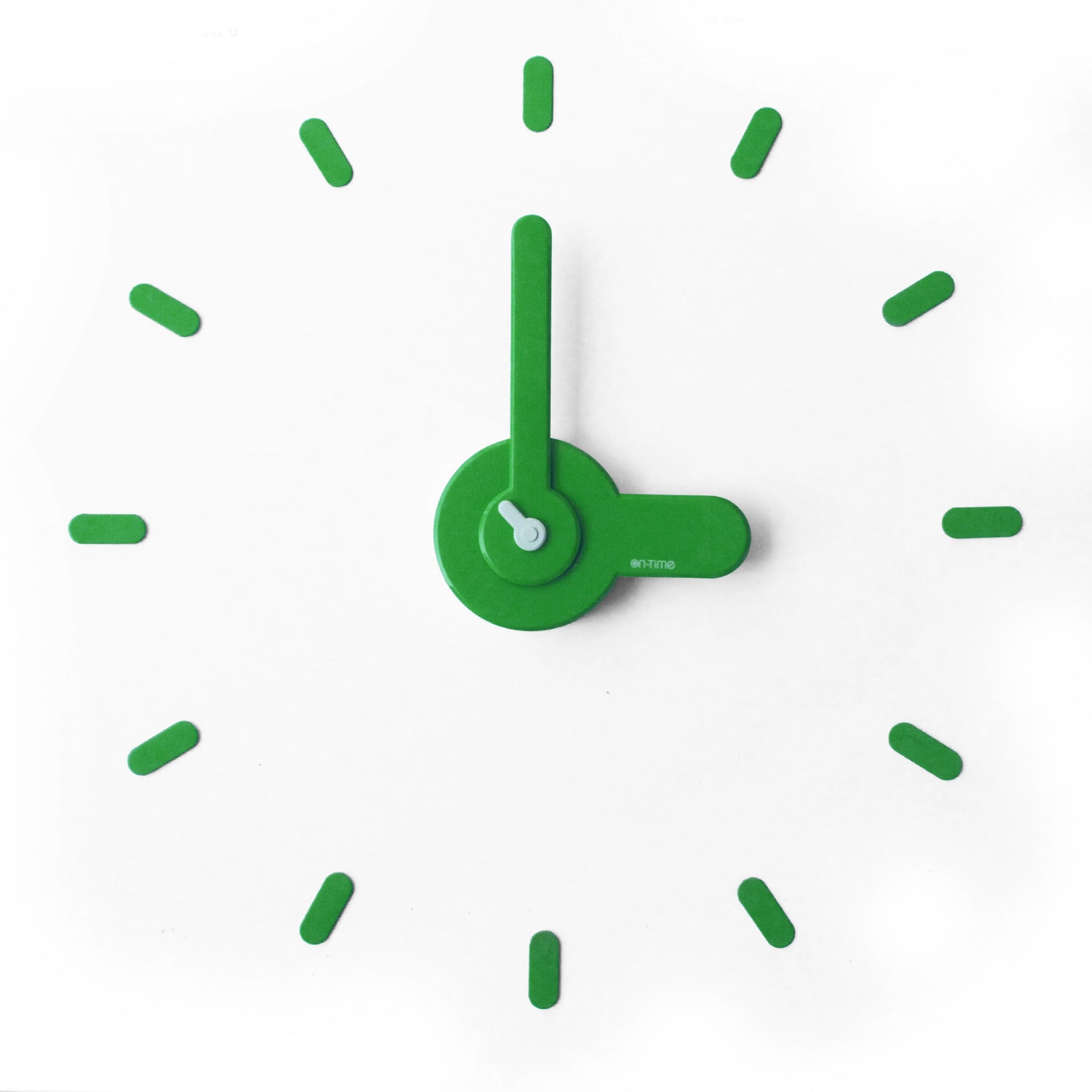 On-time wall clock Lady Green