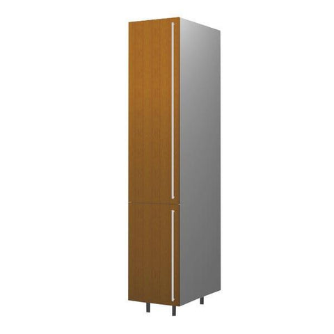 45 Cm. Black High Gloss Tall Unit Without Shelves Left