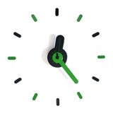 On-time wall clock Green Guitar