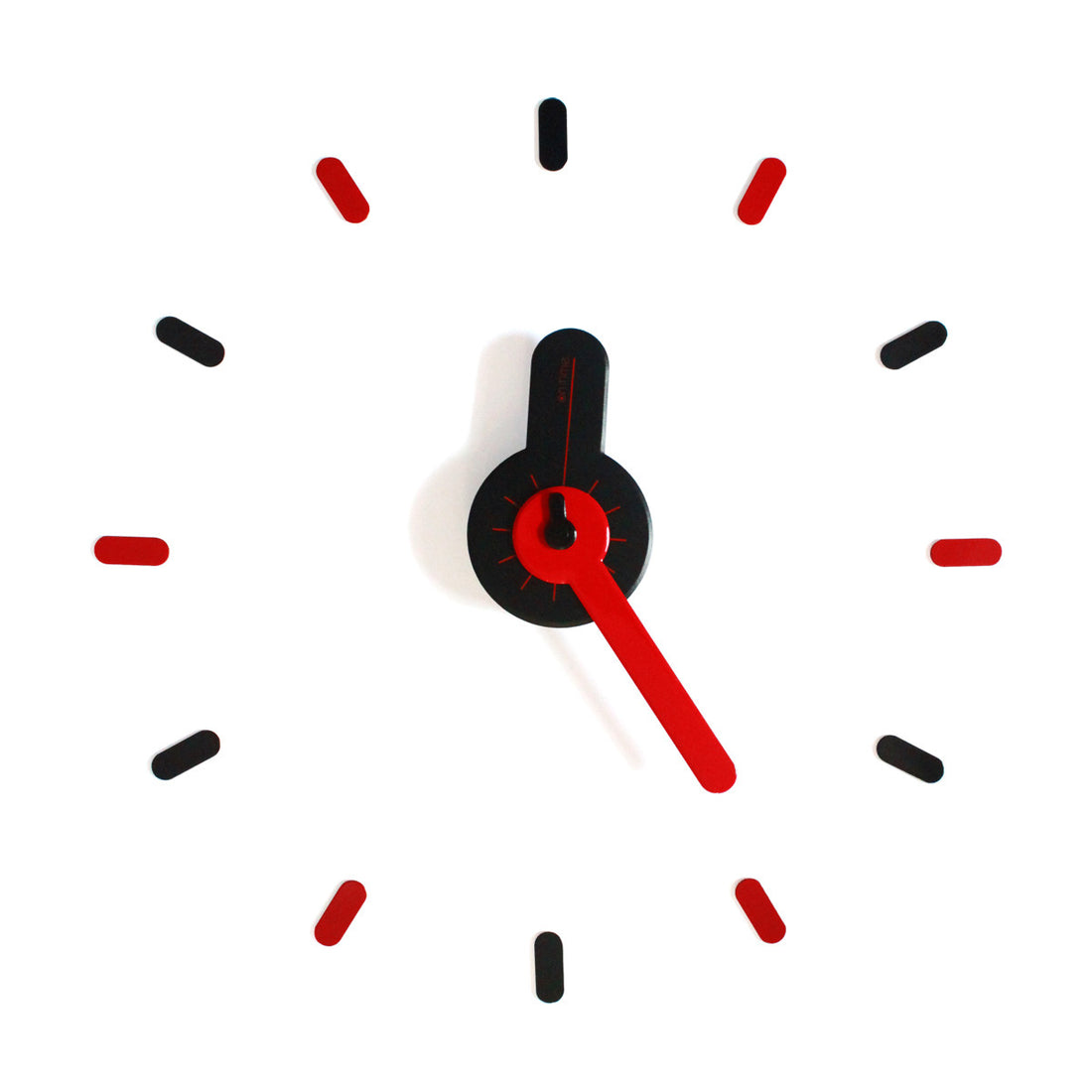 On-time wall clock Red Guitar