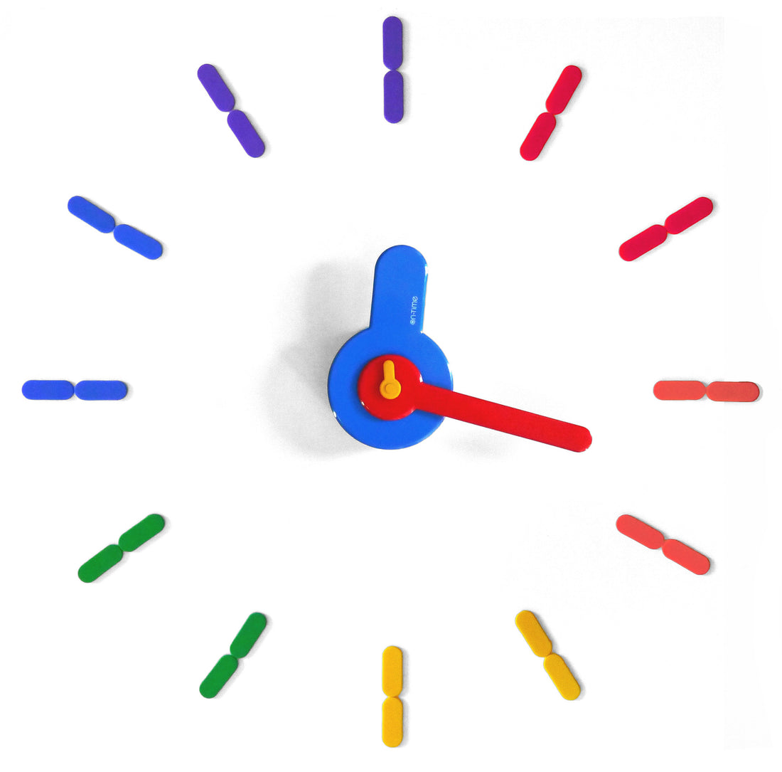 On-time wall clock Rainbow