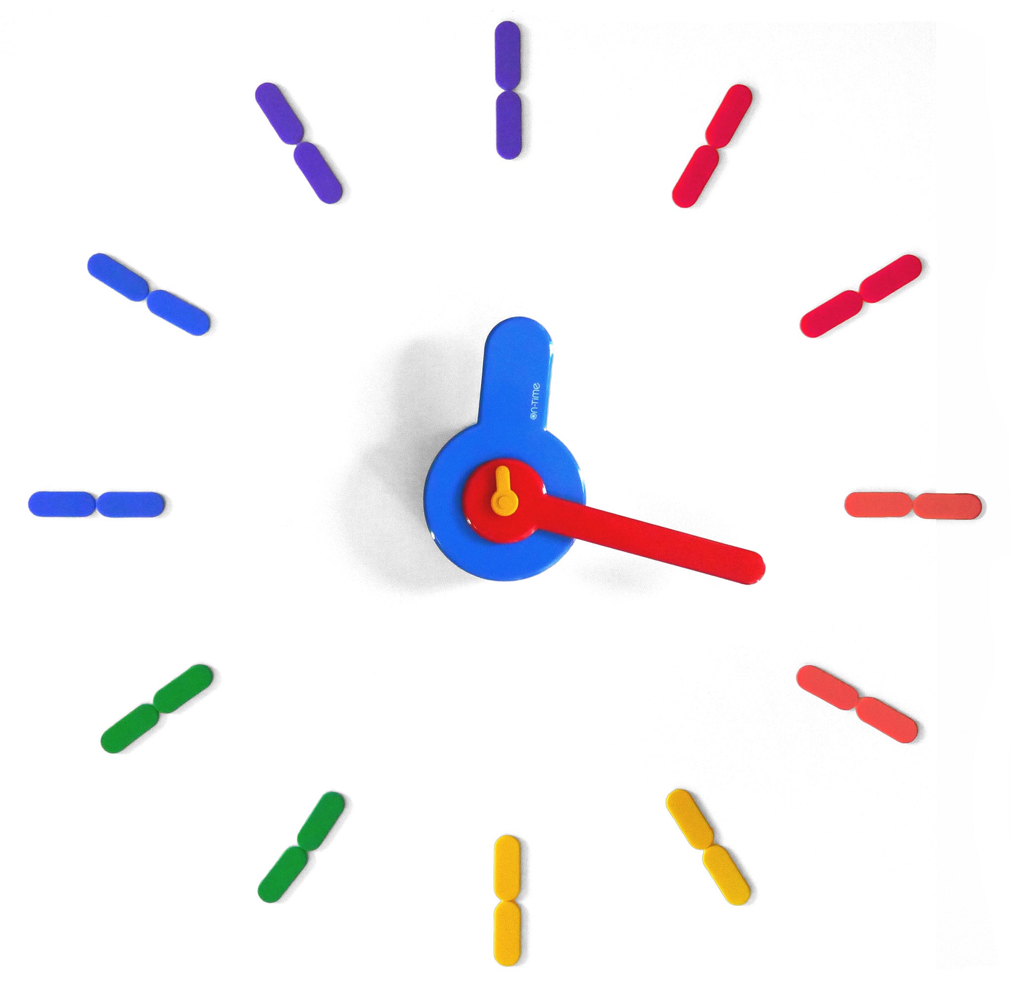 On-time wall clock Rainbow