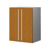 60 Cm. Gray High Gloss Upper Unit with Shelf & 2 Doors
