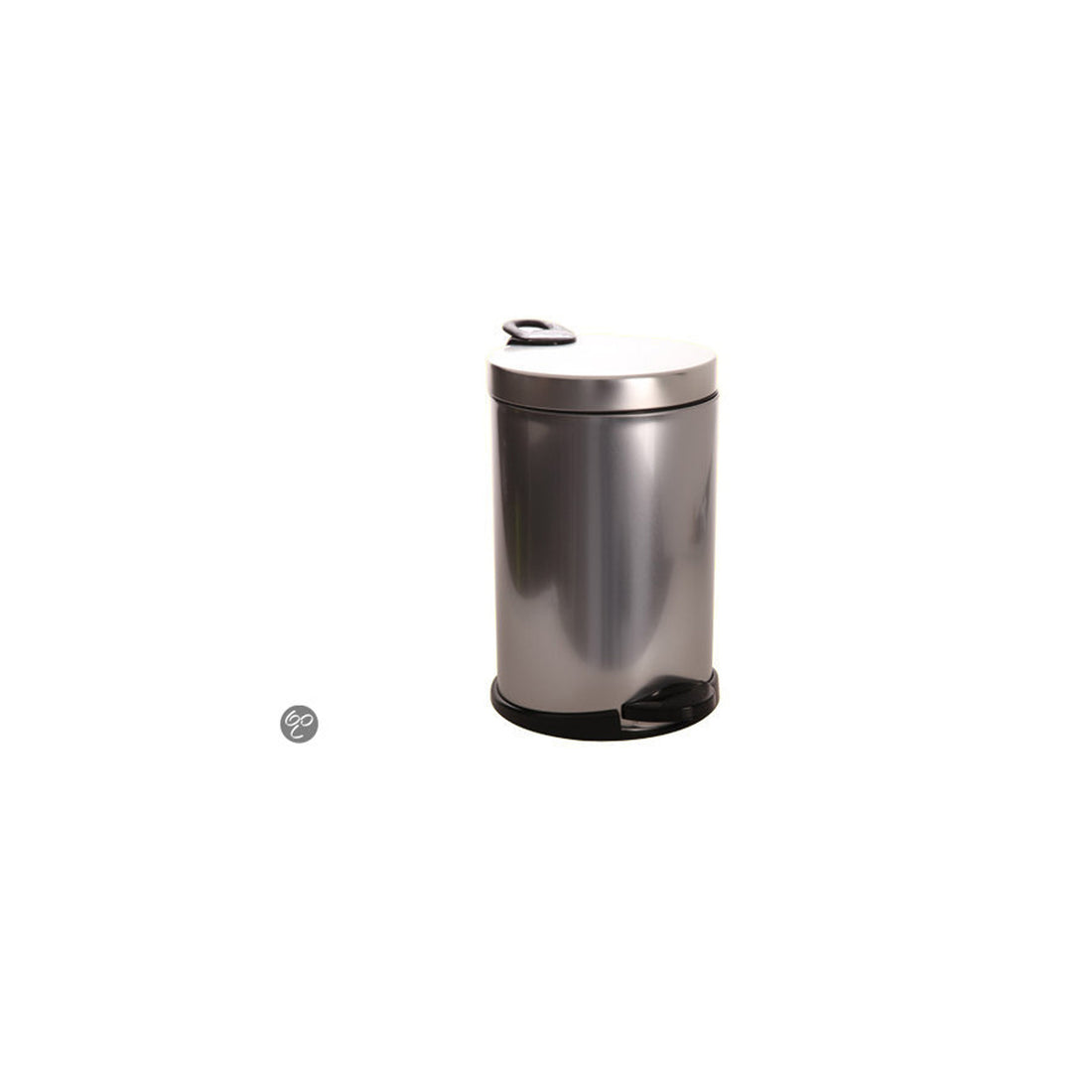 OPERA BRUSHED STEEL 14 LT PEDAL BIN ( BLACK PEDAL)