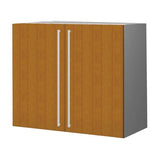 90 Cm.Gray High Gloss Upper Unit with Shelf & 2 Doors