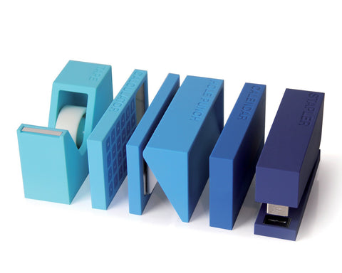 BURO SET 5 PCS Shades of blue