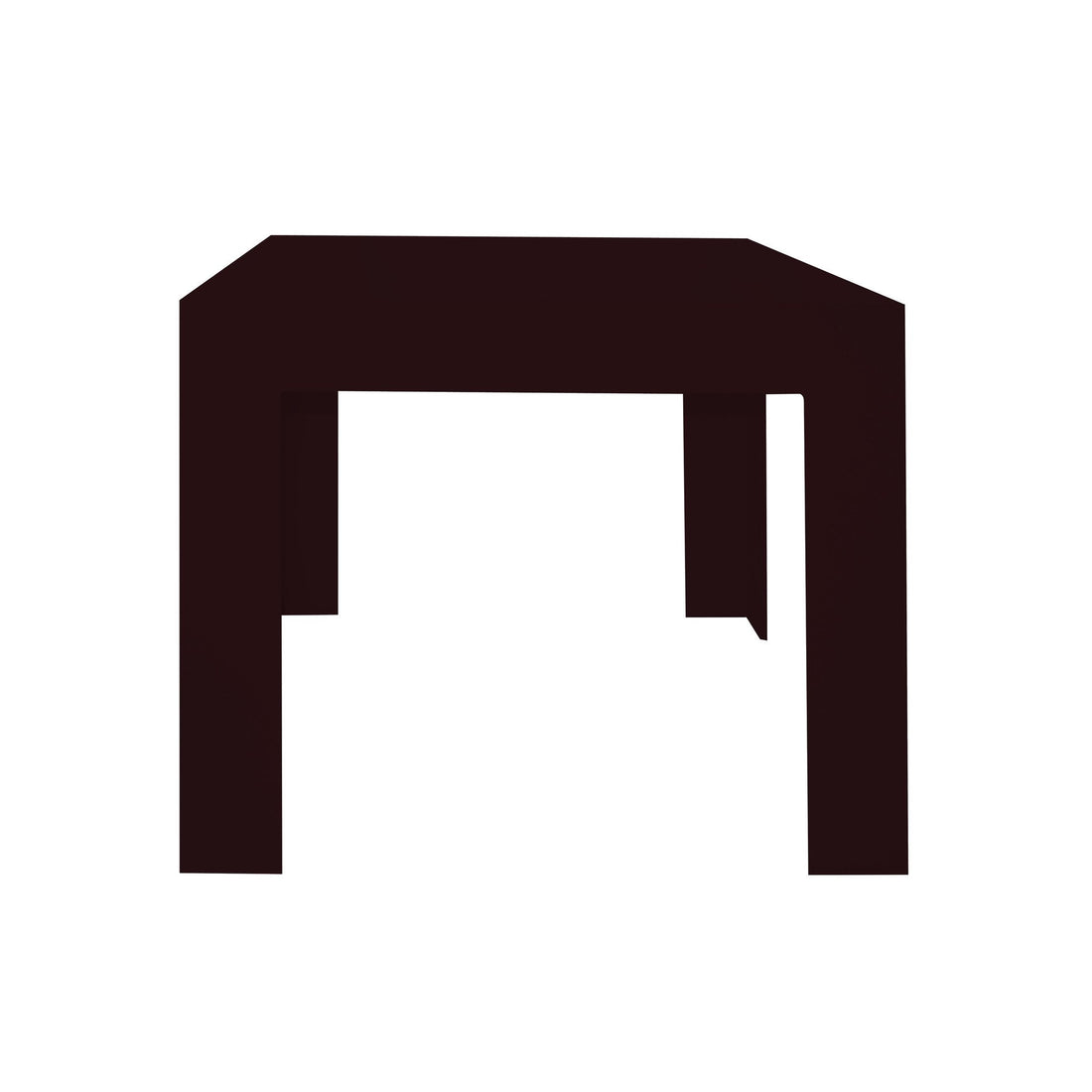 Trio Dining Table  85x85x75 MDF Black Mat
