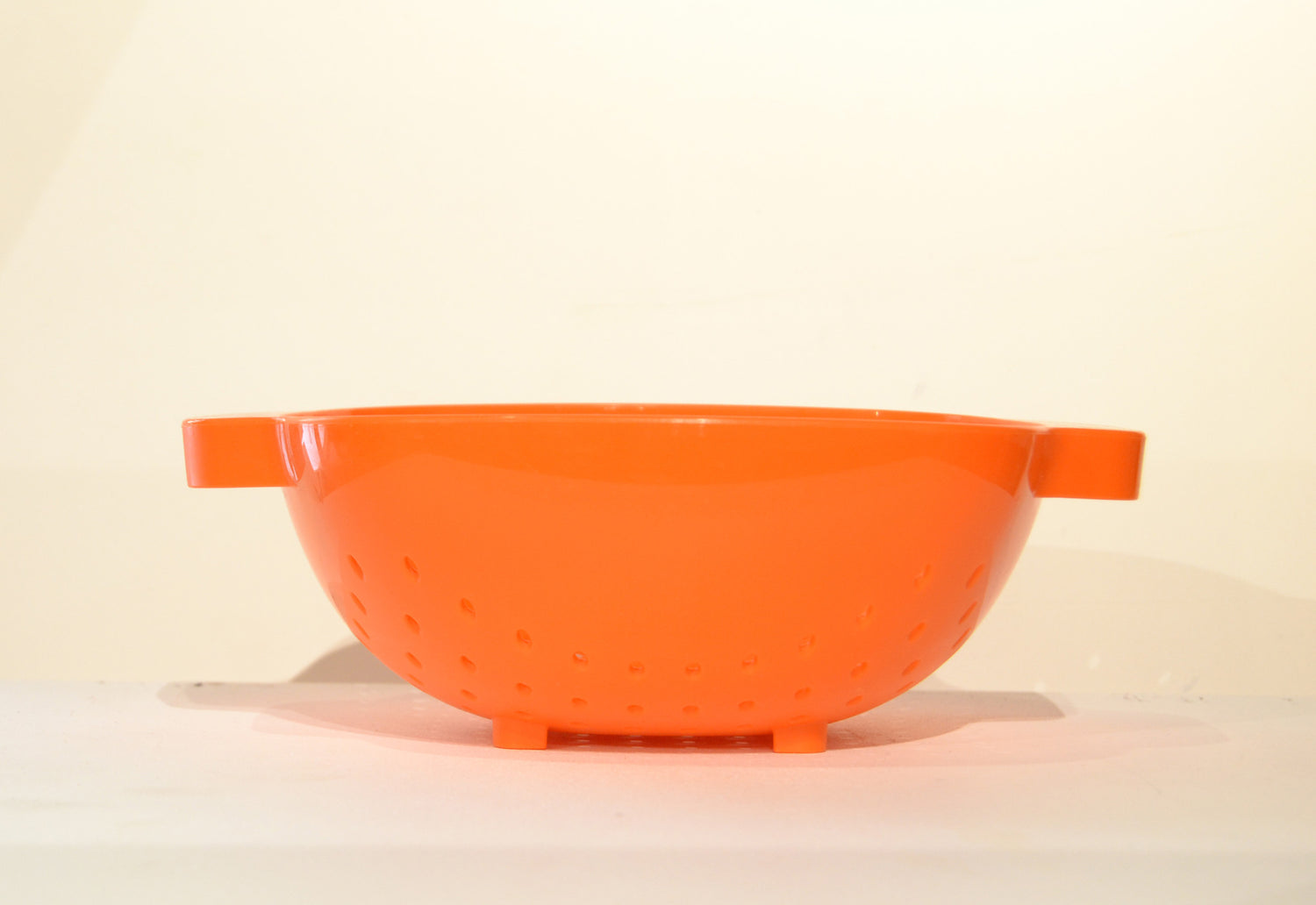 Orange Plastic Colander