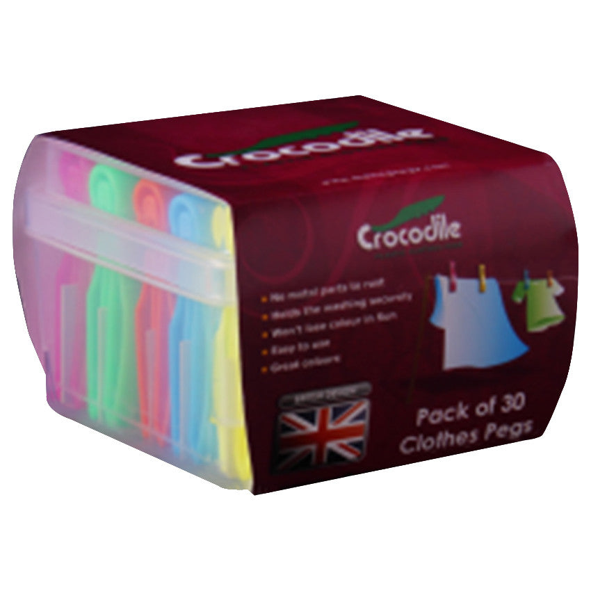 Crocodile Peg box of 30