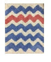 Bath mat Chevron White/Blue/Rose 60x90cm